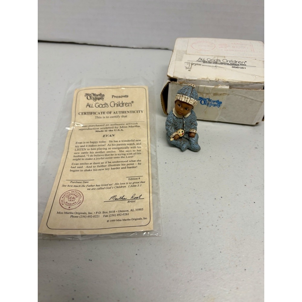 Vintage All God's Children EVAN Baby Boy With COA Miss Martha Originals